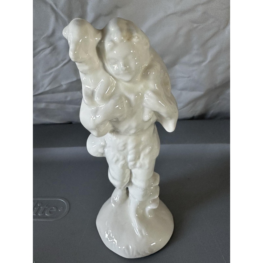 Glossy White Nativity‎ SHEPHERD Replacement Piece